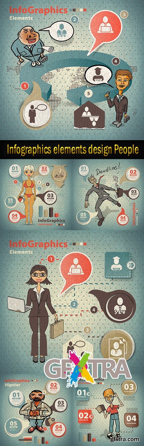 Infographics elements design People