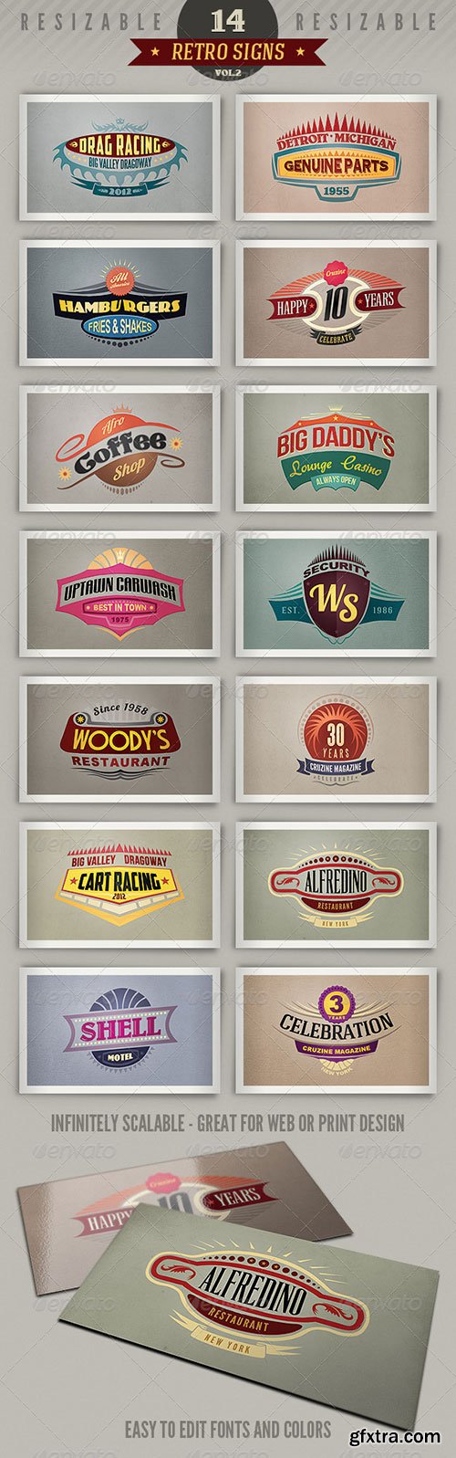 GraphicRiver - 14 Retro Signs or Banners Vol.2 2435472 GraphicRiver - 14 Retro Signs or Banners Vol.2 2435472