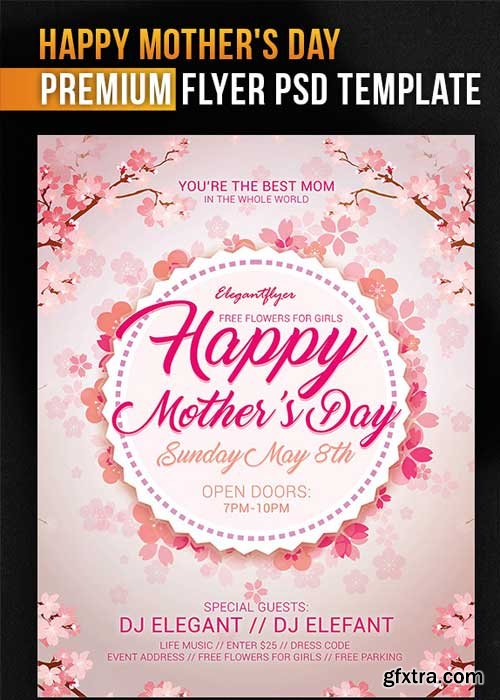 Mothers Day V8 PSD Flyer Template