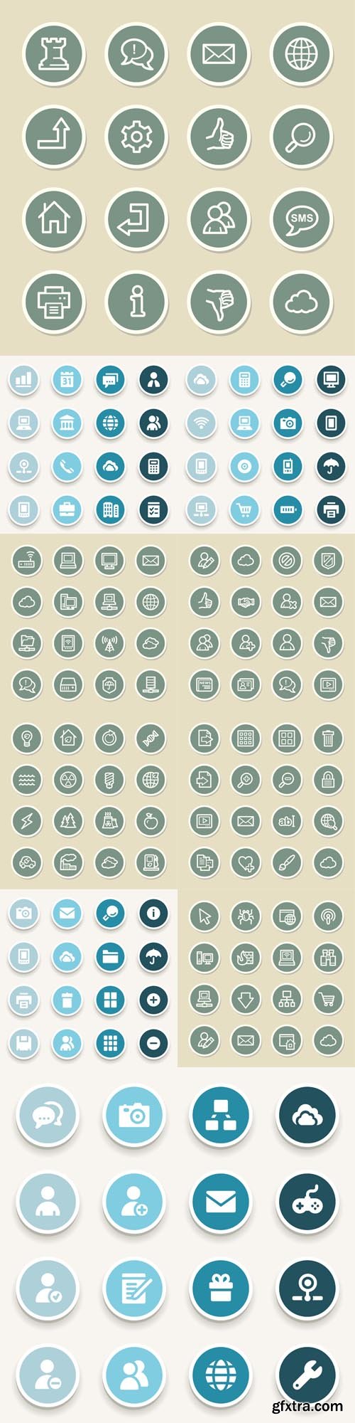 Vector Set - Social Media and Business Icons
