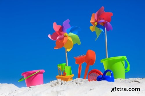 Collection of family child children children's toy on the beach sea vacation Trips 25 HQ Jpeg