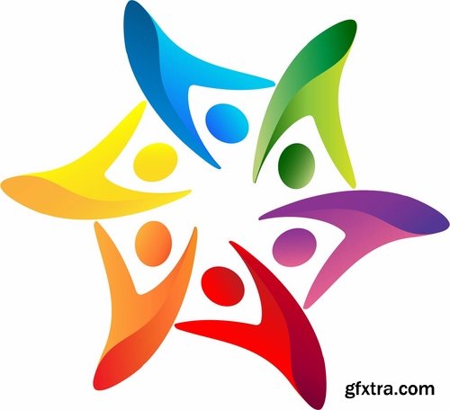 Collection picture vector logo illustration of the business campaign 34-25 Eps