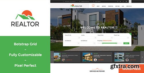 ThemeForest - Realtor v1.2.8 - Responsive Real Estate WordPress Theme - 12265112