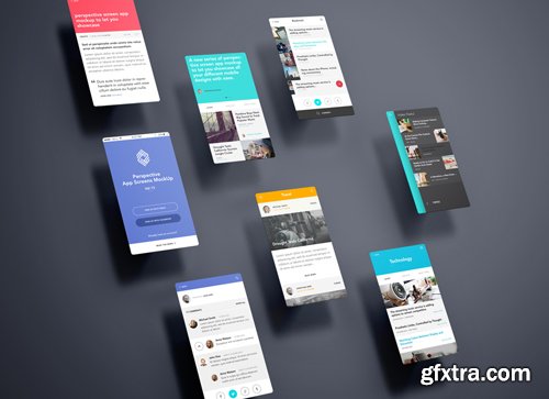 Perspective App Screens Mock-Up 13 Perspective App Screens Mock-Up 13