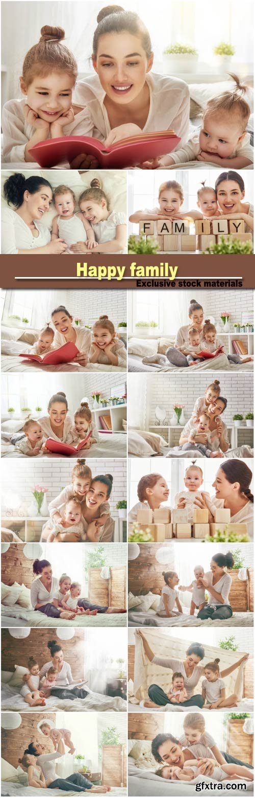 Happy Family, Mother with Children 15xJPG Happy Family, Mother with Children 15xJPG