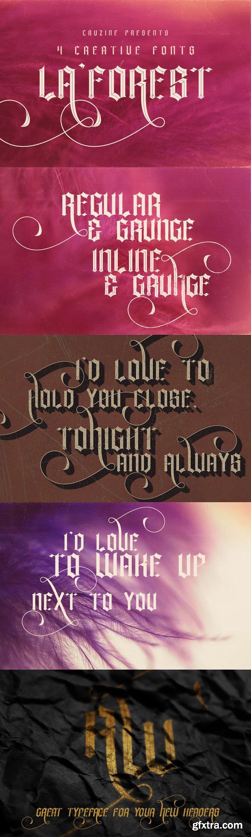 CM - La Forest Typeface 666070 CM - La Forest Typeface 666070