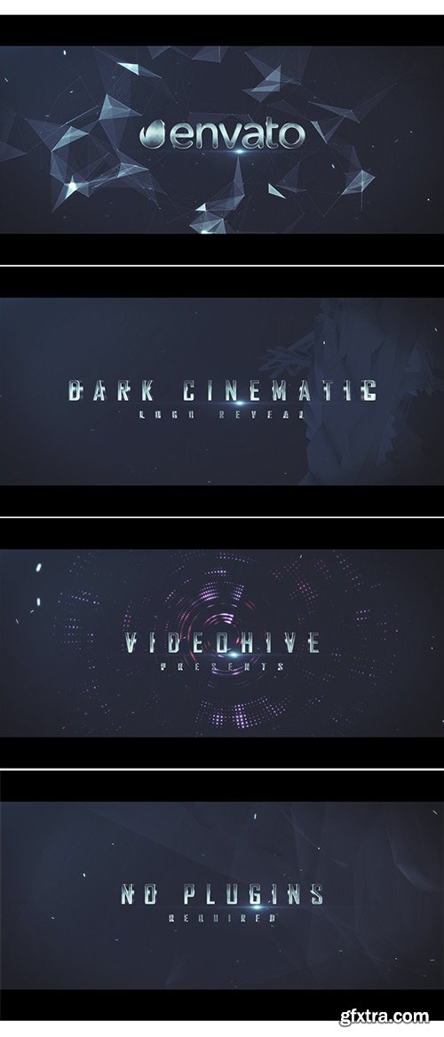 Videohive - Dark Cinematic Logo Reveal Pack 4 in 1 - 15753344
