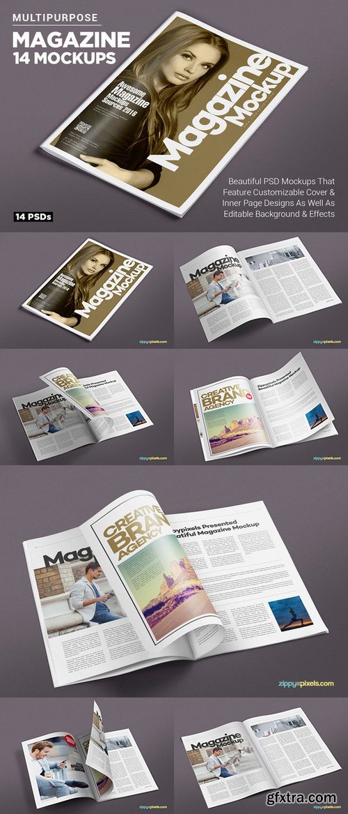 CM - 14 Magazine Mockups Vol. 7 561288 CM - 14 Magazine Mockups Vol. 7 561288