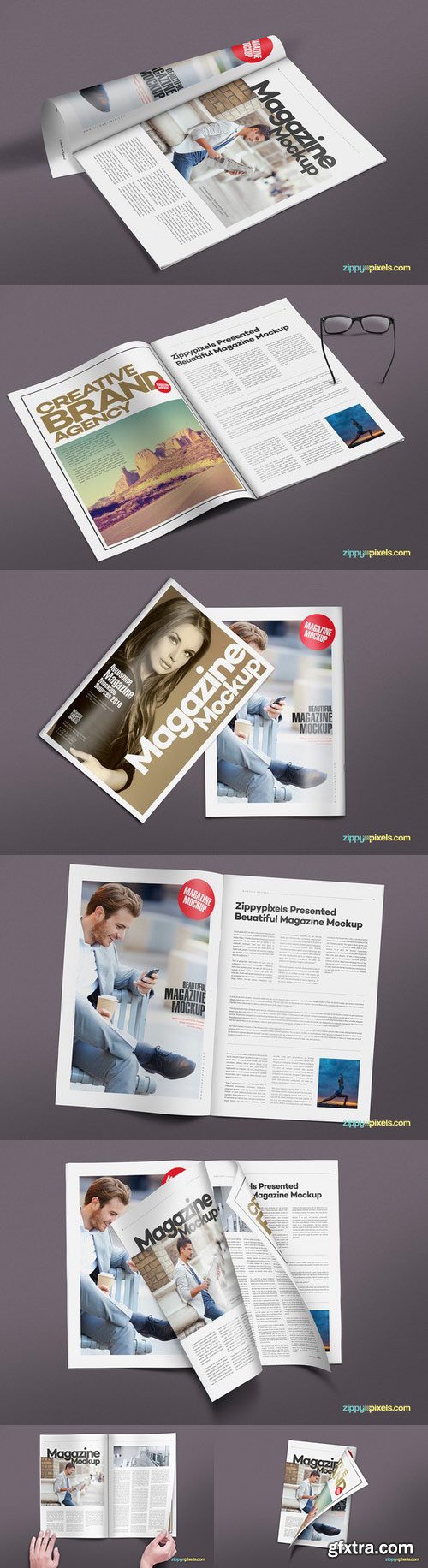 CM - 14 Magazine Mockups Vol. 7 561288 CM - 14 Magazine Mockups Vol. 7 561288