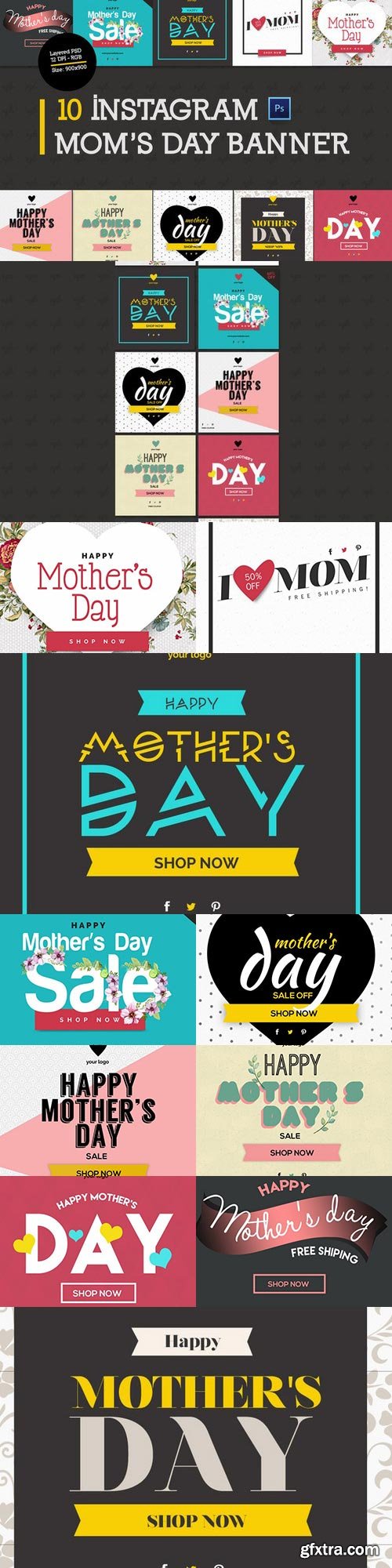 CM - 10 Mother's Day Instagram Banners 658463 CM - 10 Mother's Day Instagram Banners 658463