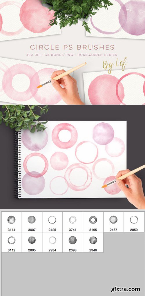 CM - Watercolor Photoshop Brushes Round 666612 CM - Watercolor Photoshop Brushes Round 666612