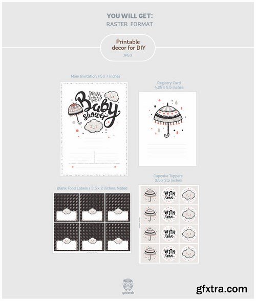 CM - Baby Shower Kit &bull; Umbrellas 656730