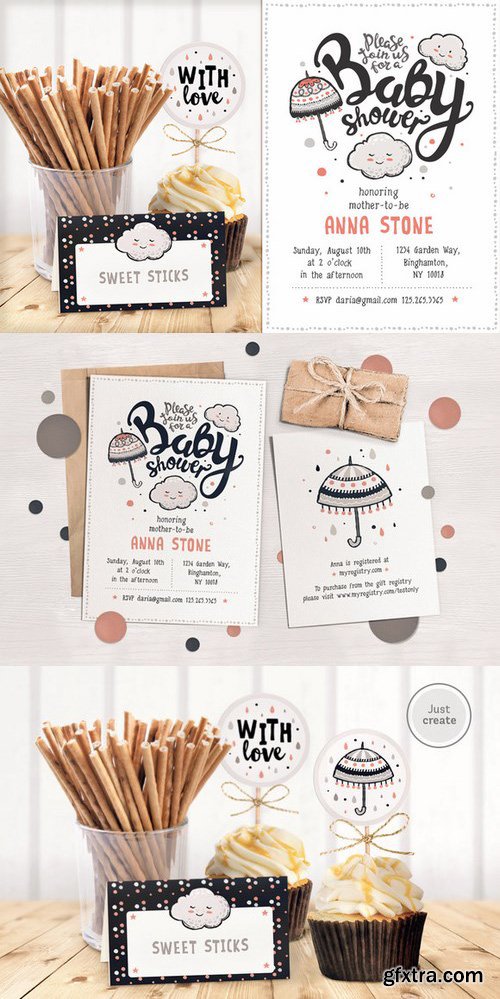 CM - Baby Shower Kit &bull; Umbrellas 656730