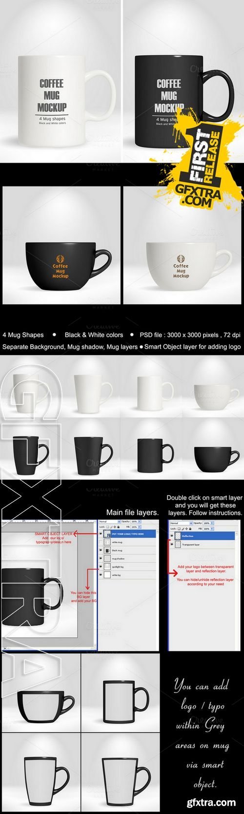 Creativemarket Coffee Mug/Cup Mockup vol.1 185933