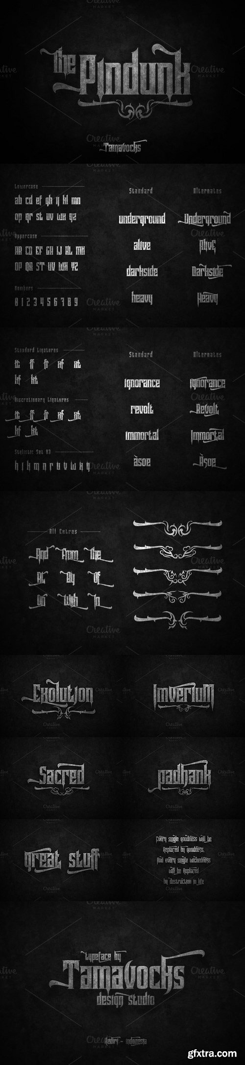 CM - Pindunk Typeface + Extras 677421 CM - Pindunk Typeface + Extras 677421