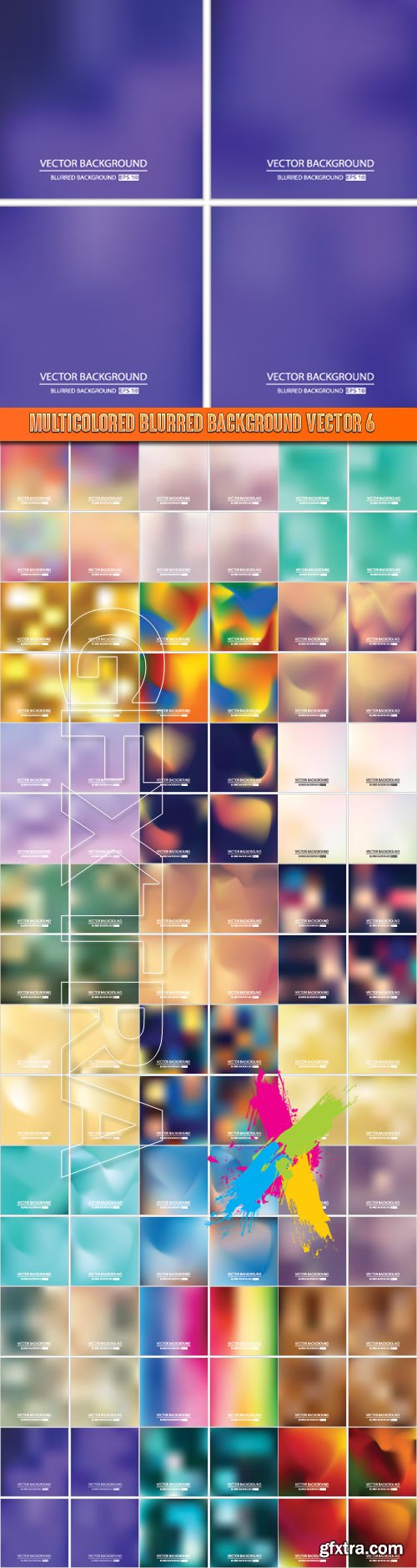 Multicolored blurred background vector 6