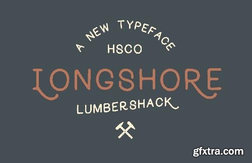 CreativeMarket Longshore - Hand Drawn Font 154051