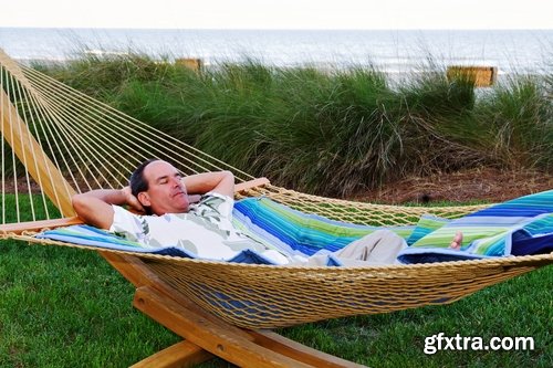 Man in a Hammock on Vacation 25xJPG
