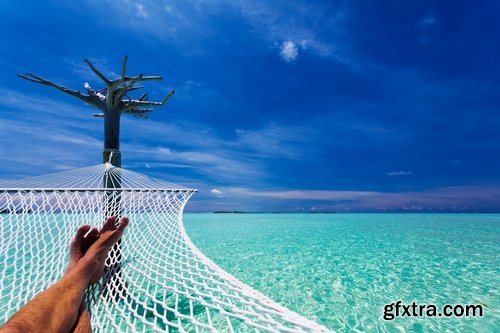 Man in a Hammock on Vacation 25xJPG