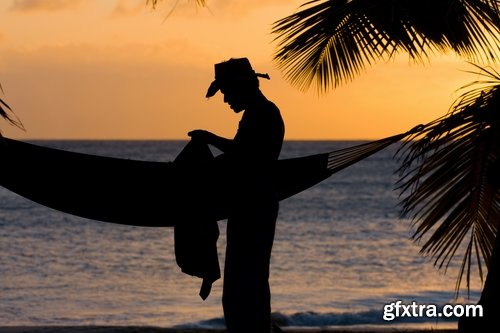 Man in a Hammock on Vacation 25xJPG