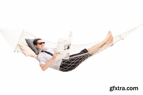 Man in a Hammock on Vacation 25xJPG