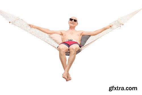 Man in a Hammock on Vacation 25xJPG