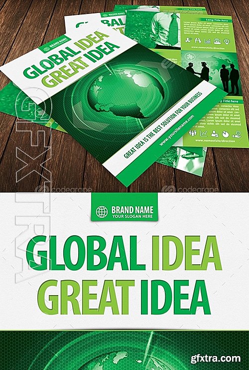 Green Business Idea Flyer Template 6660