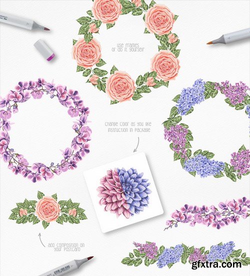 CM - Flower Power Marker Collection 674635 CM - Flower Power Marker Collection 674635
