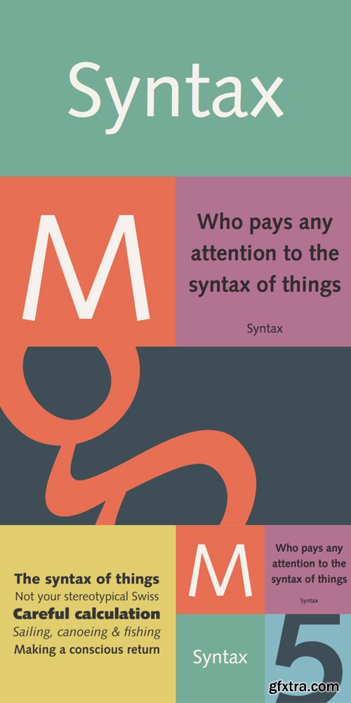 Syntax Font Family $157 Syntax Font Family $157