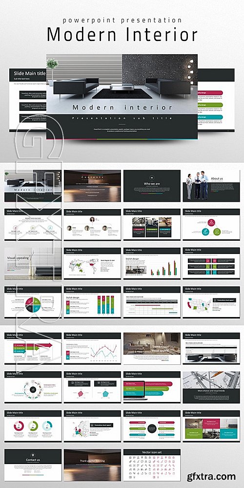 CM Modern Interior PPT Template 686174 GFxtra