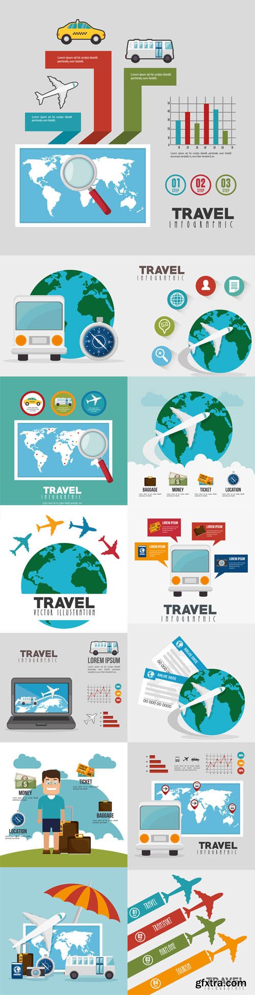 Vector Set - Travel Concept Design Vector Set - Travel Concept Design