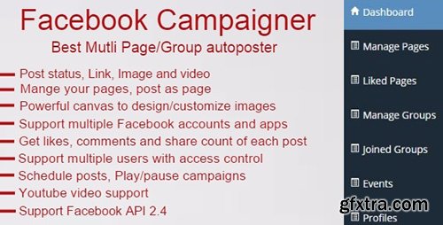 CodeCanyon - Facebook Campaigner v2.2 - Facebook Autoposter - 11339821