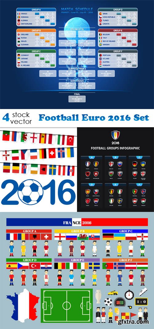 Vectors - Football Euro 2016 Set