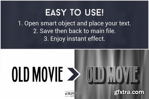 CM - Old Movie Text Effect 696240