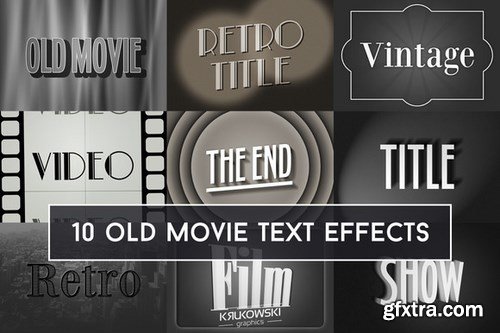 CM - Old Movie Text Effect 696240