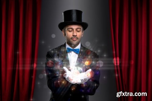Collection of magic trick magician magus illusionist illusion presentation show fraud 25 HQ Jpeg