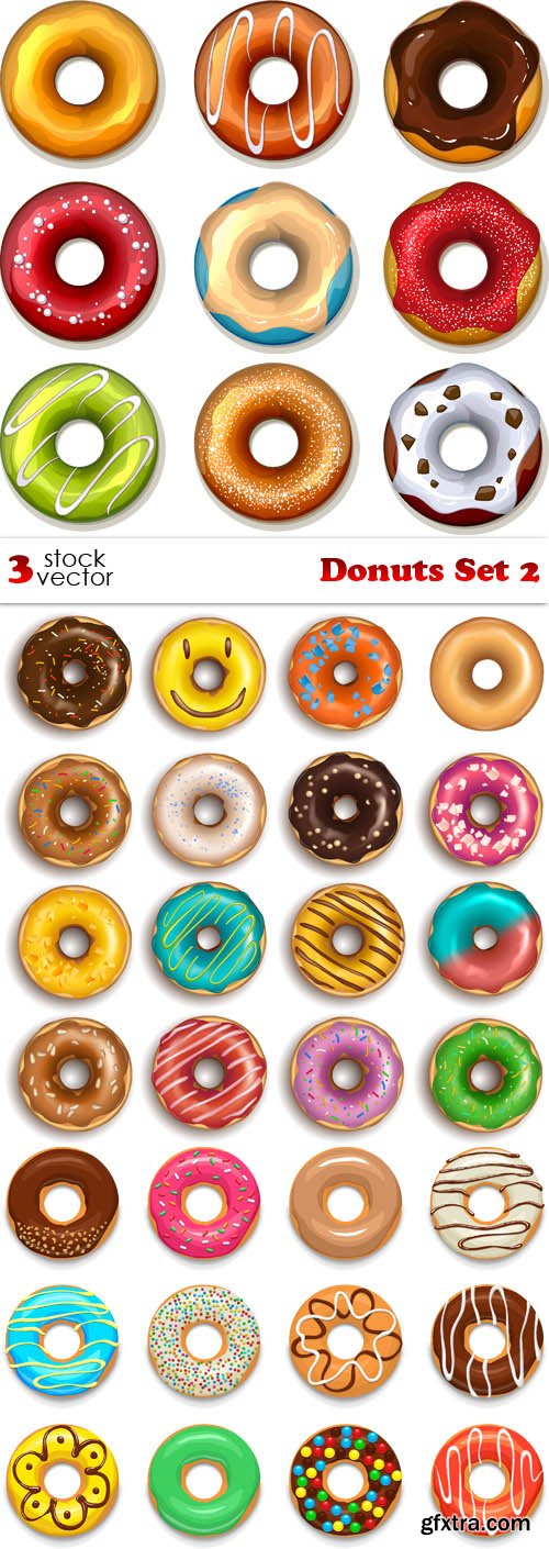 Vectors - Donuts Set 2