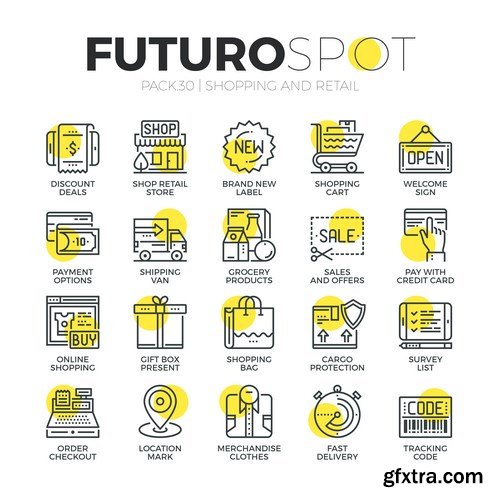 Futuro Spot Icons 20xEPS