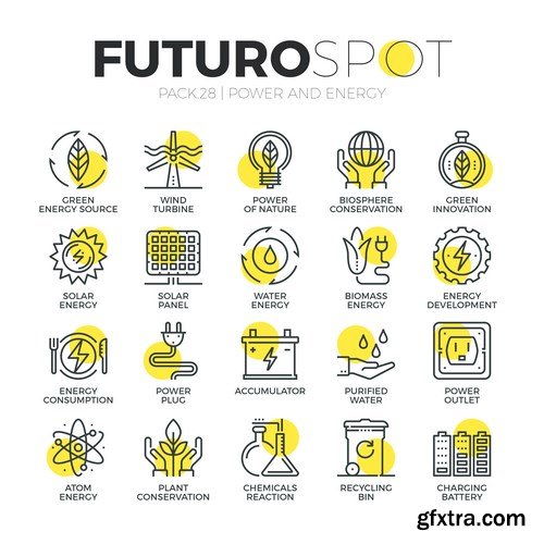 Futuro Spot Icons 20xEPS