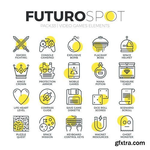 Futuro Spot Icons 20xEPS