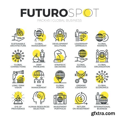 Futuro Spot Icons 20xEPS