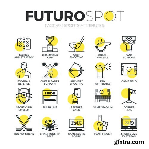 Futuro Spot Icons 20xEPS