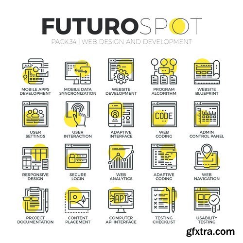 Futuro Spot Icons 20xEPS