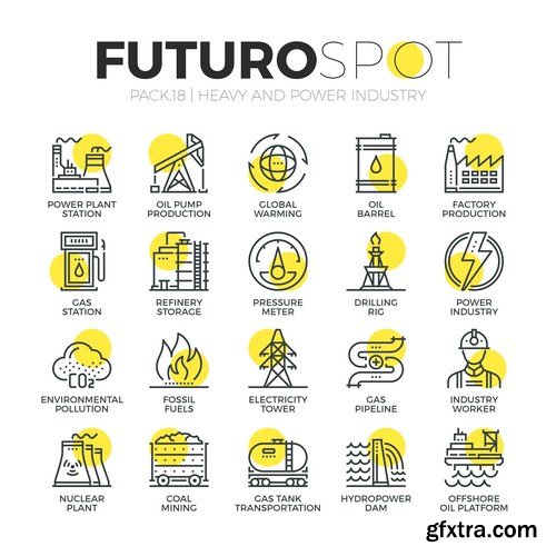 Futuro Spot Icons 20xEPS