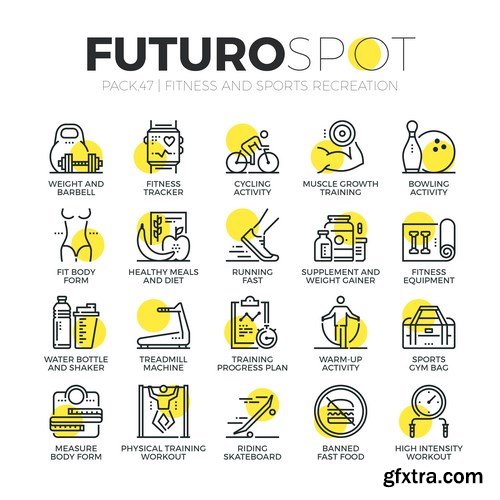 Futuro Spot Icons 20xEPS