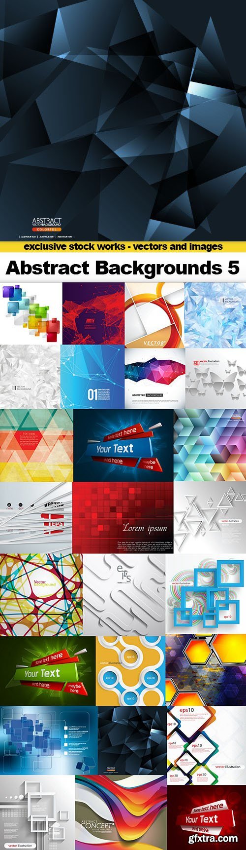 Amazing Abstract Backgrounds Collection 5 - 26xEPS