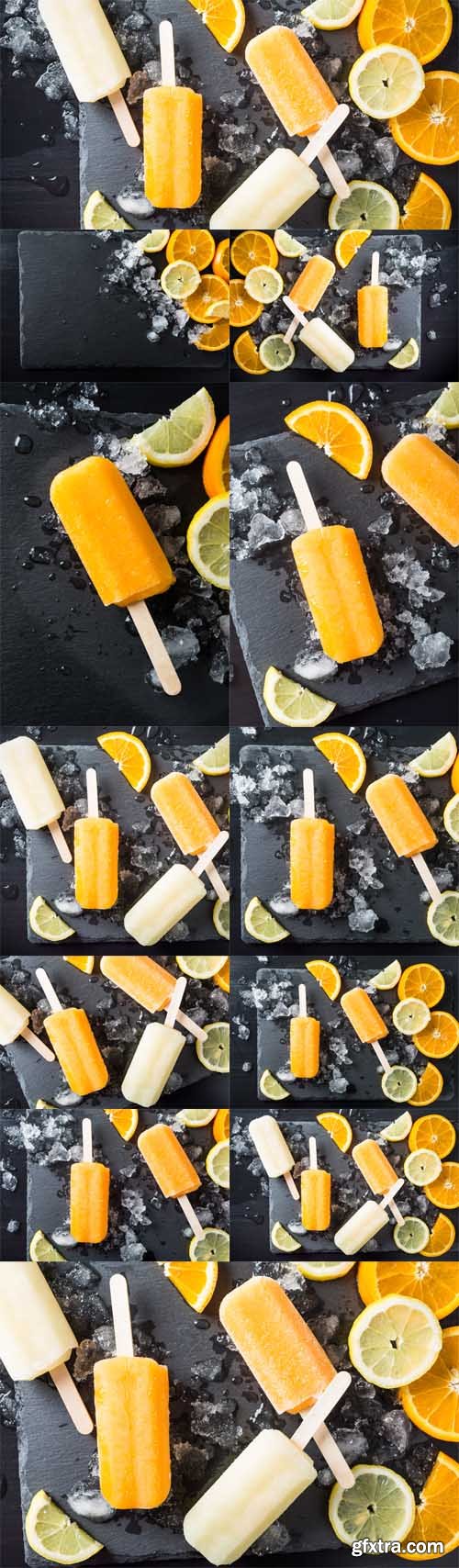 Photo Set - Slices of orange and limon Photo Set - Slices of orange and limon