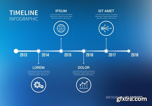 Timeline Infographics - 25x EPS