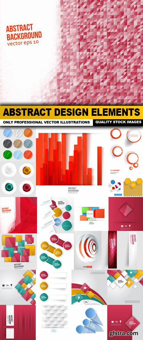 Abstract Design Elements - 25 Vector