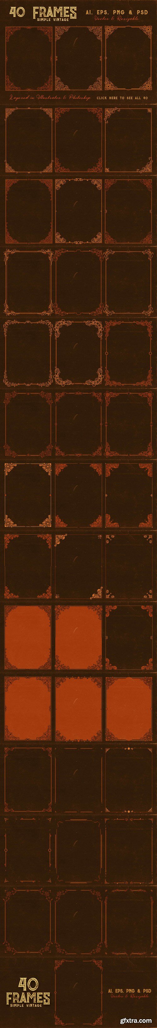 CM - 40 Vintage Frames 685229 CM - 40 Vintage Frames 685229